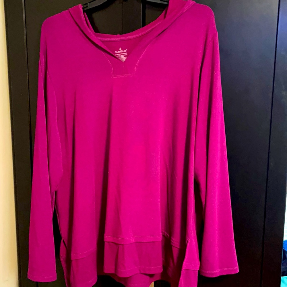 Worn once super soft hooded shirt